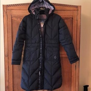 ISIS down long hooded coat